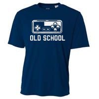 Old School New School Gamer Dad Son Matching FatherS Day Cooling Performance Crew T-Shirt