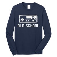 Old School New School Gamer Dad Son Matching FatherS Day Long Sleeve Shirt