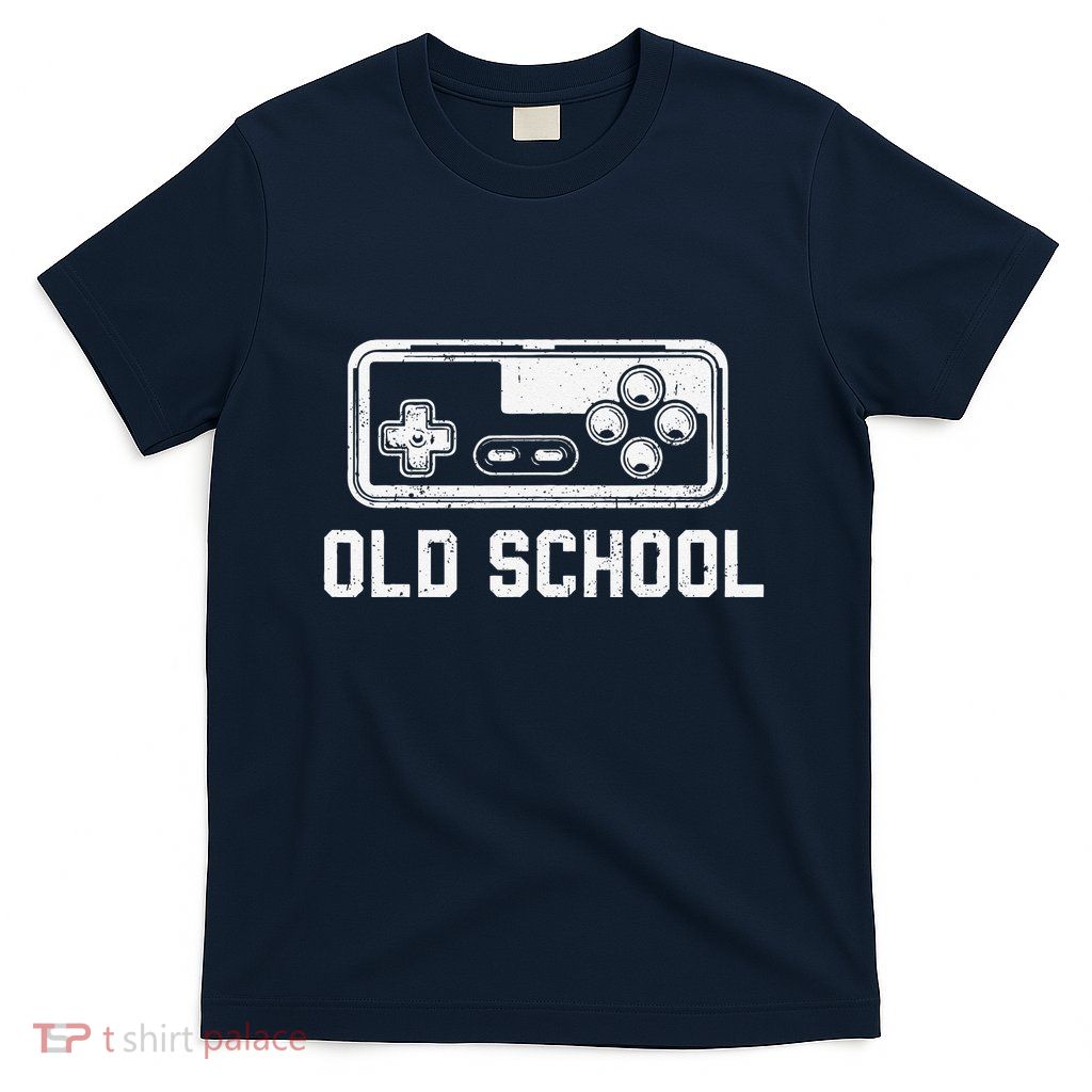 Old School New School Gamer Dad Son Matching FatherS Day T-Shirt