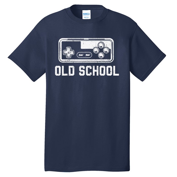 Old School New School Gamer Dad Son Matching FatherS Day Tall T-Shirt