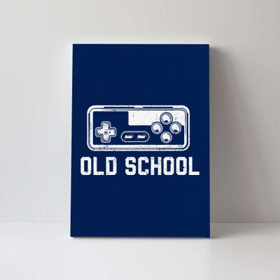 Old School New School Gamer Dad Son Matching FatherS Day Canvas