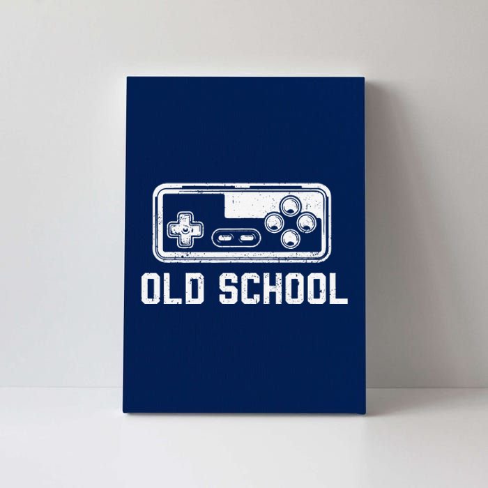 Old School New School Gamer Dad Son Matching FatherS Day Canvas