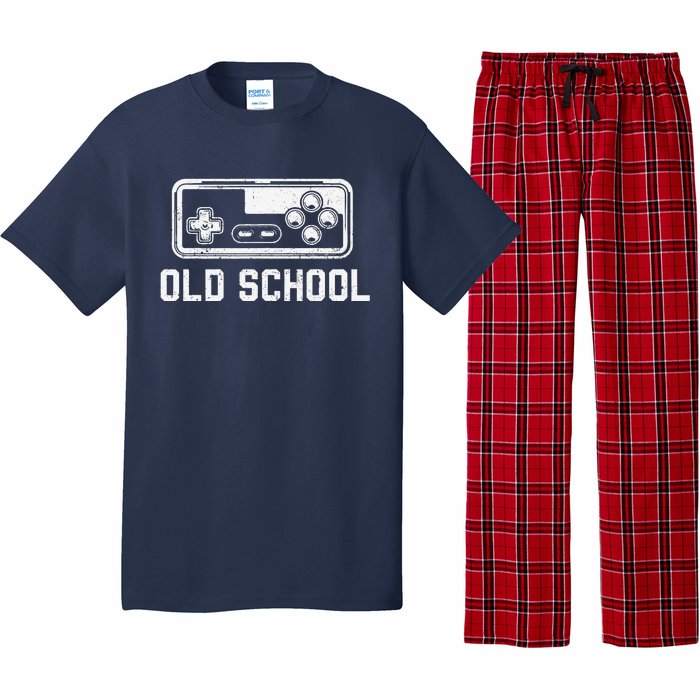 Old School New School Gamer Dad Son Matching FatherS Day Pajama Set