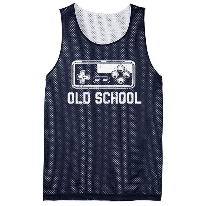 Old School New School Gamer Dad Son Matching FatherS Day Mesh Reversible Basketball Jersey Tank