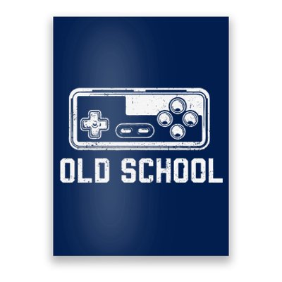 Old School New School Gamer Dad Son Matching FatherS Day Poster