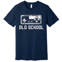 Old School New School Gamer Dad Son Matching FatherS Day Premium T-Shirt