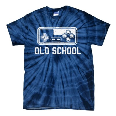 Old School New School Gamer Dad Son Matching FatherS Day Tie-Dye T-Shirt