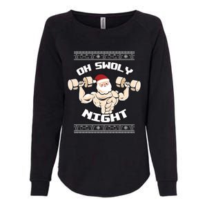 Oh Swoly Night Ugly Christmas Gym Sweater Gift Womens California Wash Sweatshirt