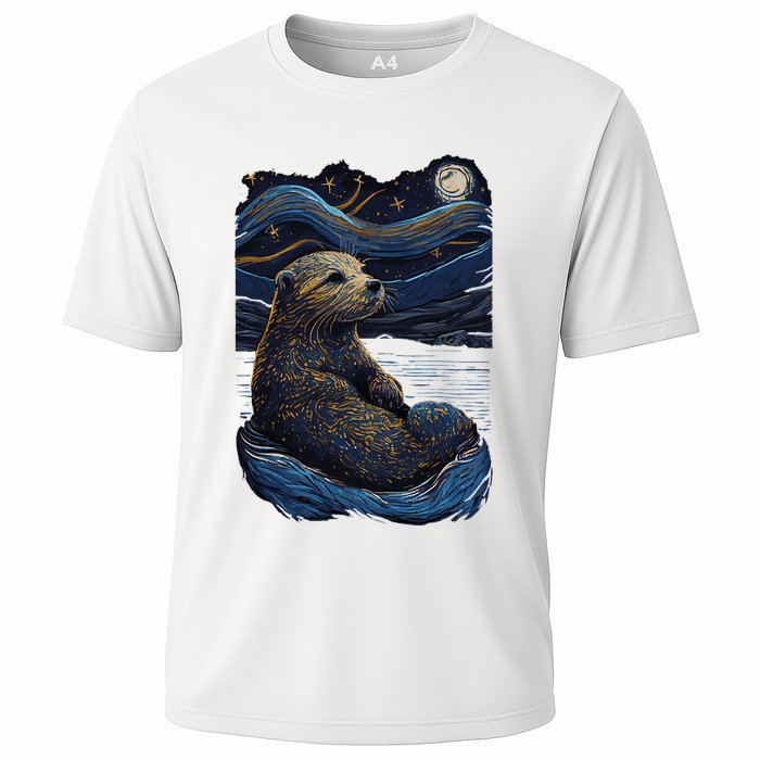 Otter Starry Night Cooling Performance Crew T-Shirt