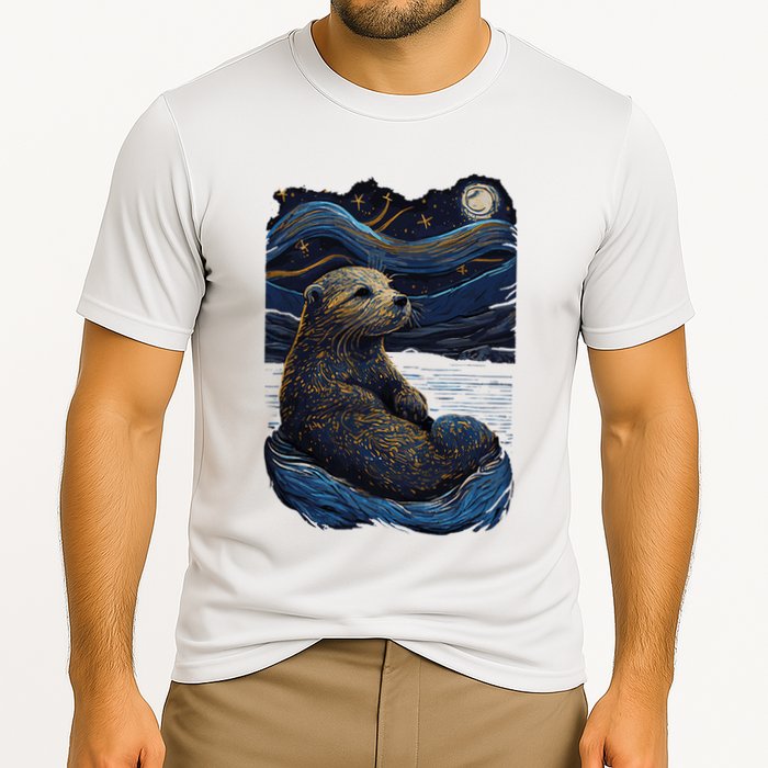 Otter Starry Night Cooling Performance Crew T-Shirt