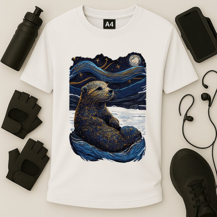 Otter Starry Night Cooling Performance Crew T-Shirt