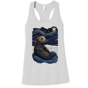 Otter Starry Night Women's Racerback Tank