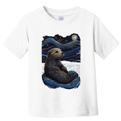 Otter Starry Night Toddler T-Shirt