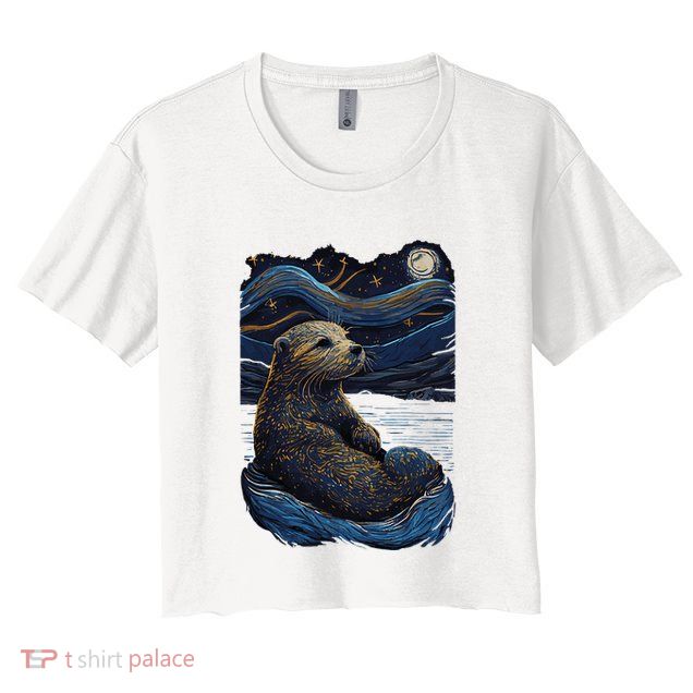 Otter Starry Night Crop Top