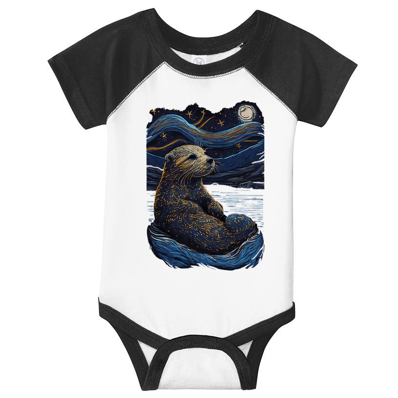 Otter Starry Night Infant Baby Jersey Bodysuit