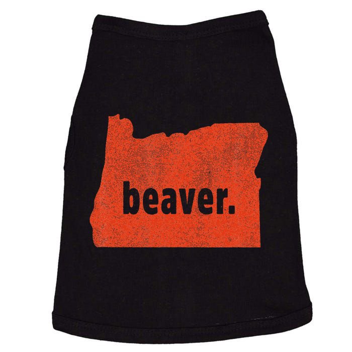 Oregon State Nickname Beaver Distressed Doggie Tank