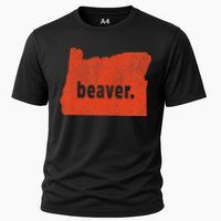 Oregon State Nickname Beaver Distressed Cooling Performance Crew T-Shirt