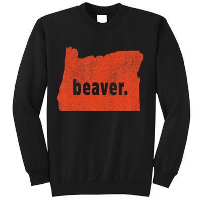 Oregon State Nickname Beaver Distressed Sweatshirt