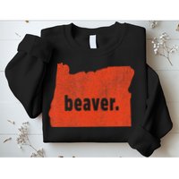 Oregon State Nickname Beaver Distressed Sweatshirt