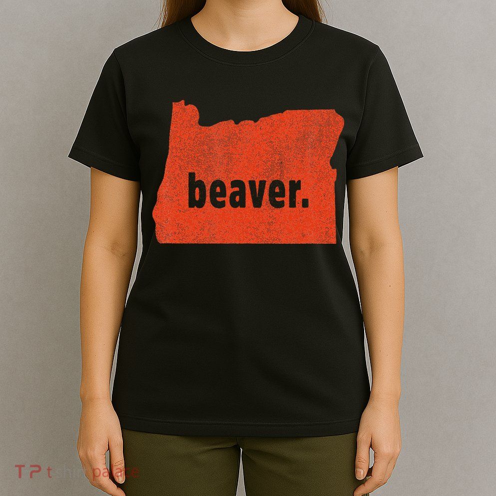 Oregon State Nickname Beaver Distressed T-Shirt