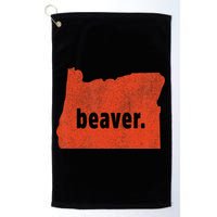 Oregon State Nickname Beaver Distressed Golf Towel