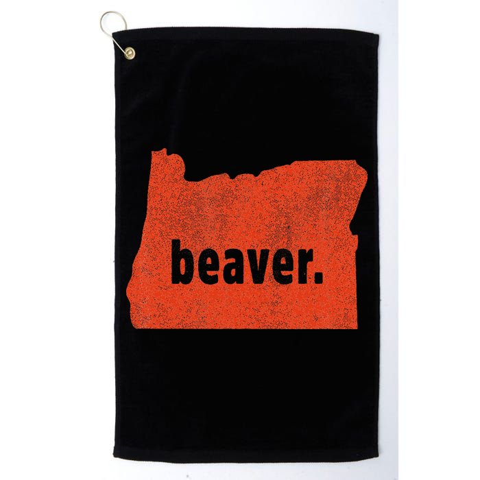 Oregon State Nickname Beaver Distressed Golf Towel