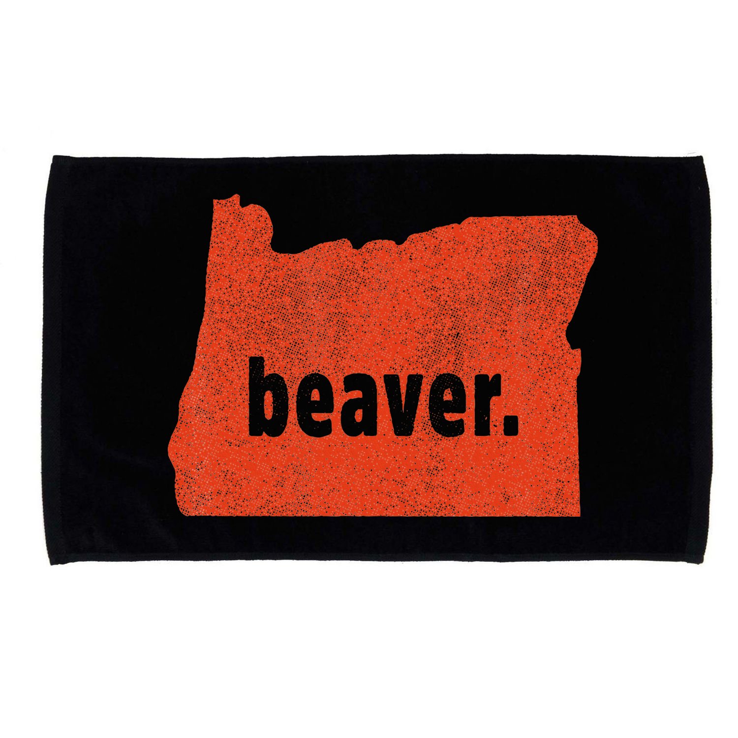 Oregon State Nickname Beaver Distressed Microfiber Hand Towel