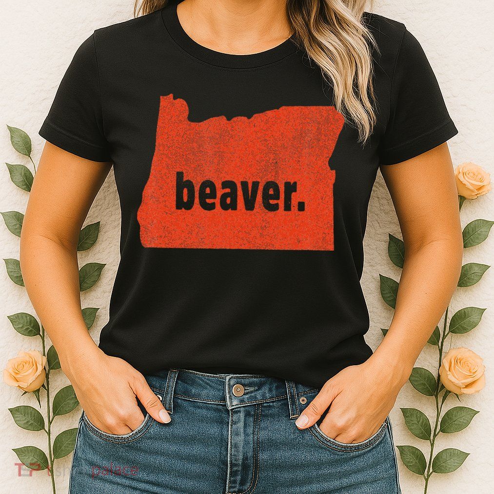 Oregon State Nickname Beaver Distressed Womens T-Shirt