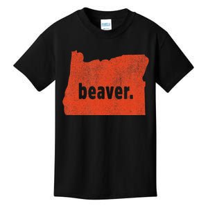 Oregon State Nickname Beaver Distressed Kids T-Shirt