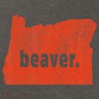 Oregon State Nickname Beaver Distressed Cotton Canvas Backpack