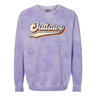 Outlaws Sports Name Colorblast Crewneck Sweatshirt