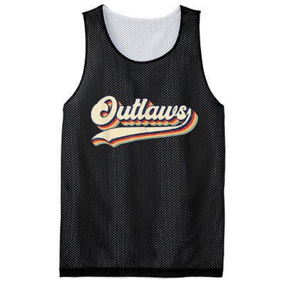 Outlaws Sports Name Mesh Reversible Basketball Jersey Tank