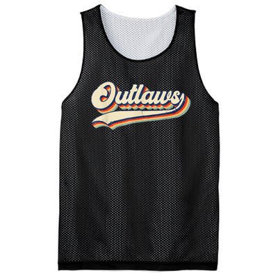 Outlaws Sports Name Mesh Reversible Basketball Jersey Tank