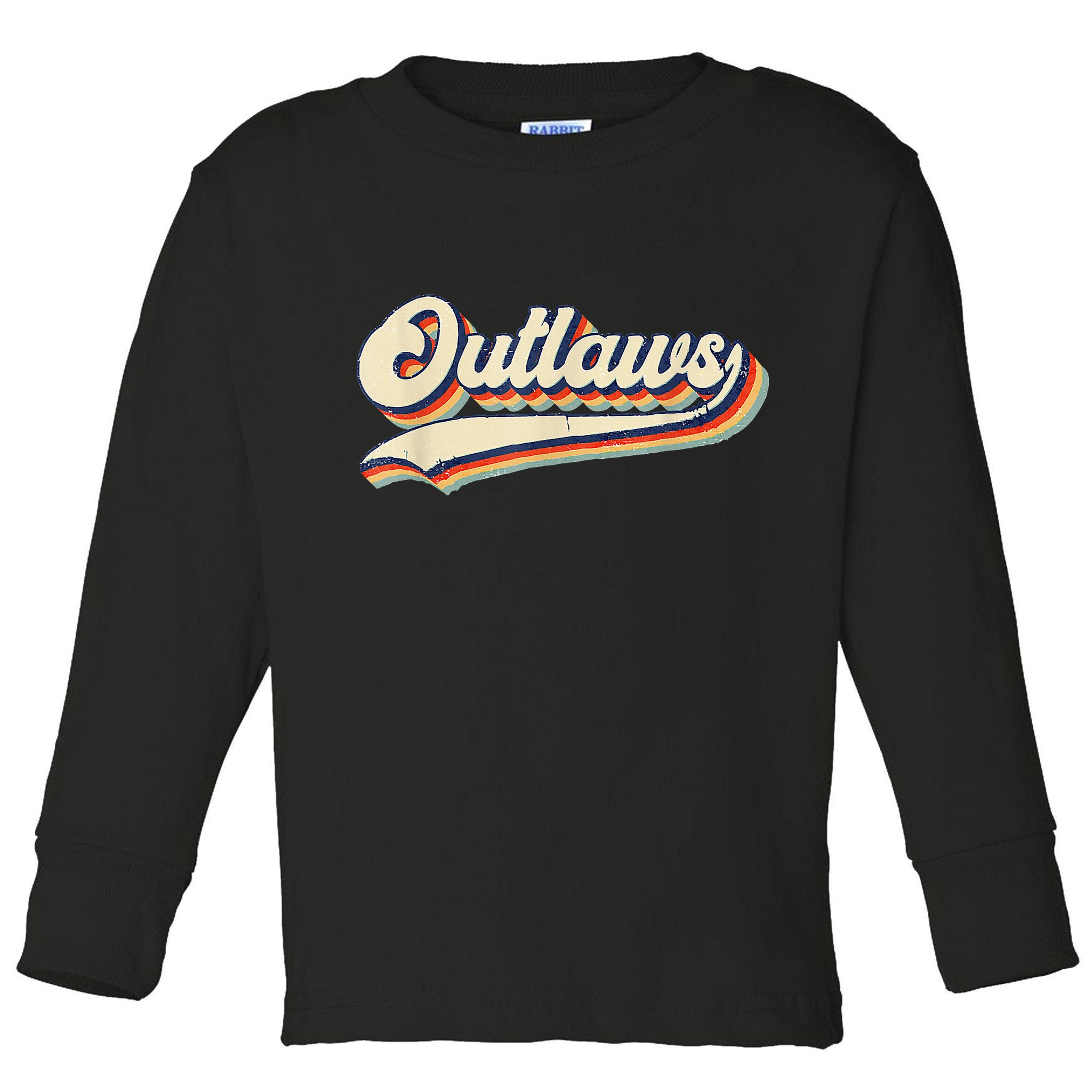 Outlaws Sports Name Toddler Long Sleeve Shirt