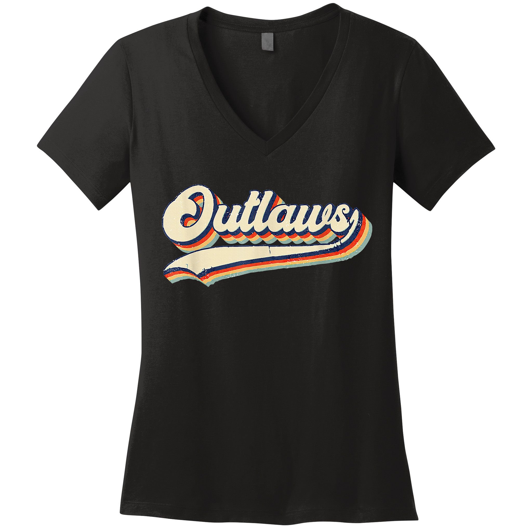 Outlaws Sports Name Women's V-Neck T-Shirt