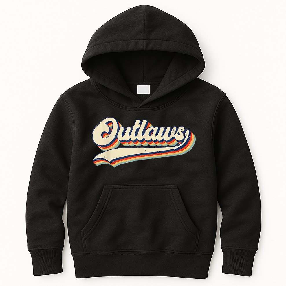 Outlaws Sports Name Kids Hoodie