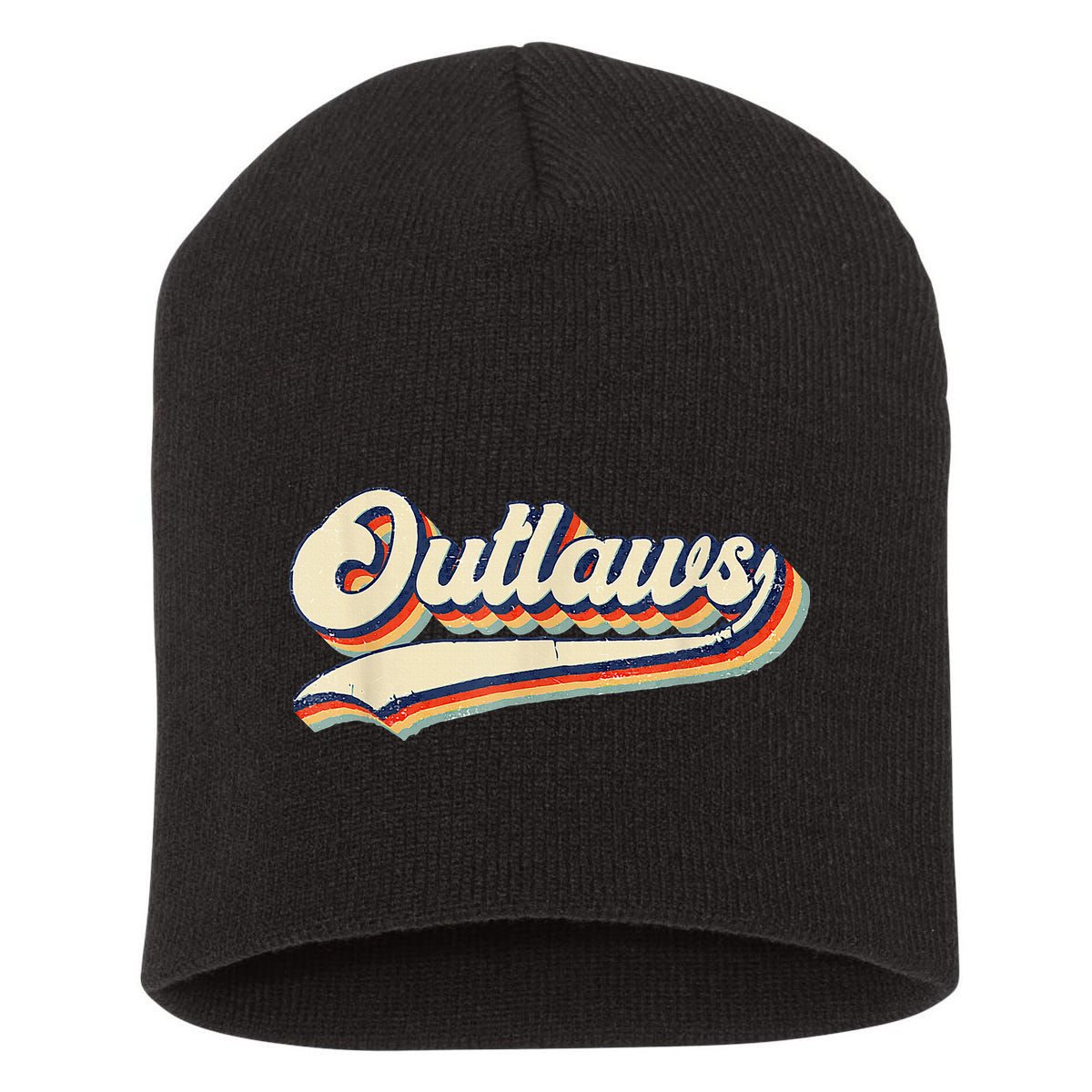 Outlaws Sports Name Short Acrylic Beanie