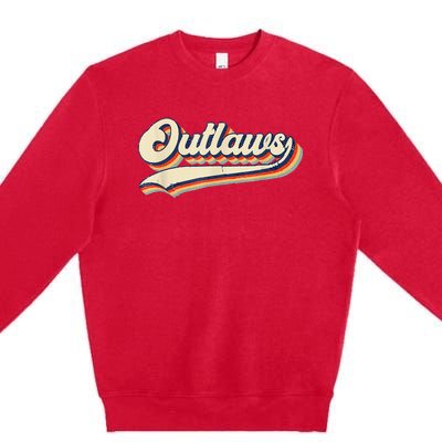 Outlaws Sports Name Premium Crewneck Sweatshirt