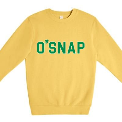 O'Snap Irish St. Patrick's Day Clover Premium Crewneck Sweatshirt