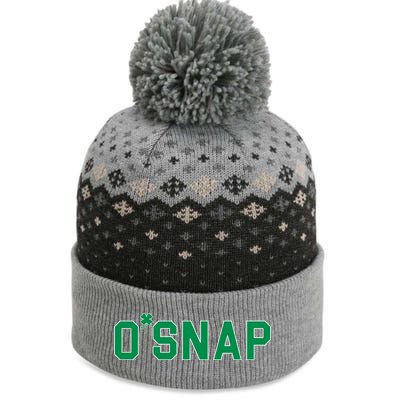 O'Snap Irish St. Patrick's Day Clover The Baniff Cuffed Pom Beanie