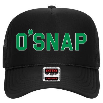 O'Snap Irish St. Patrick's Day Clover High Crown Mesh Back Trucker Hat