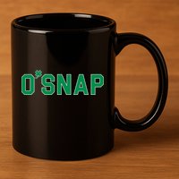 O'Snap Irish St. Patrick's Day Clover 11oz C Handle Ceramic Mug