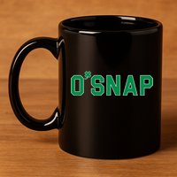 O'Snap Irish St. Patrick's Day Clover 11oz C Handle Ceramic Mug