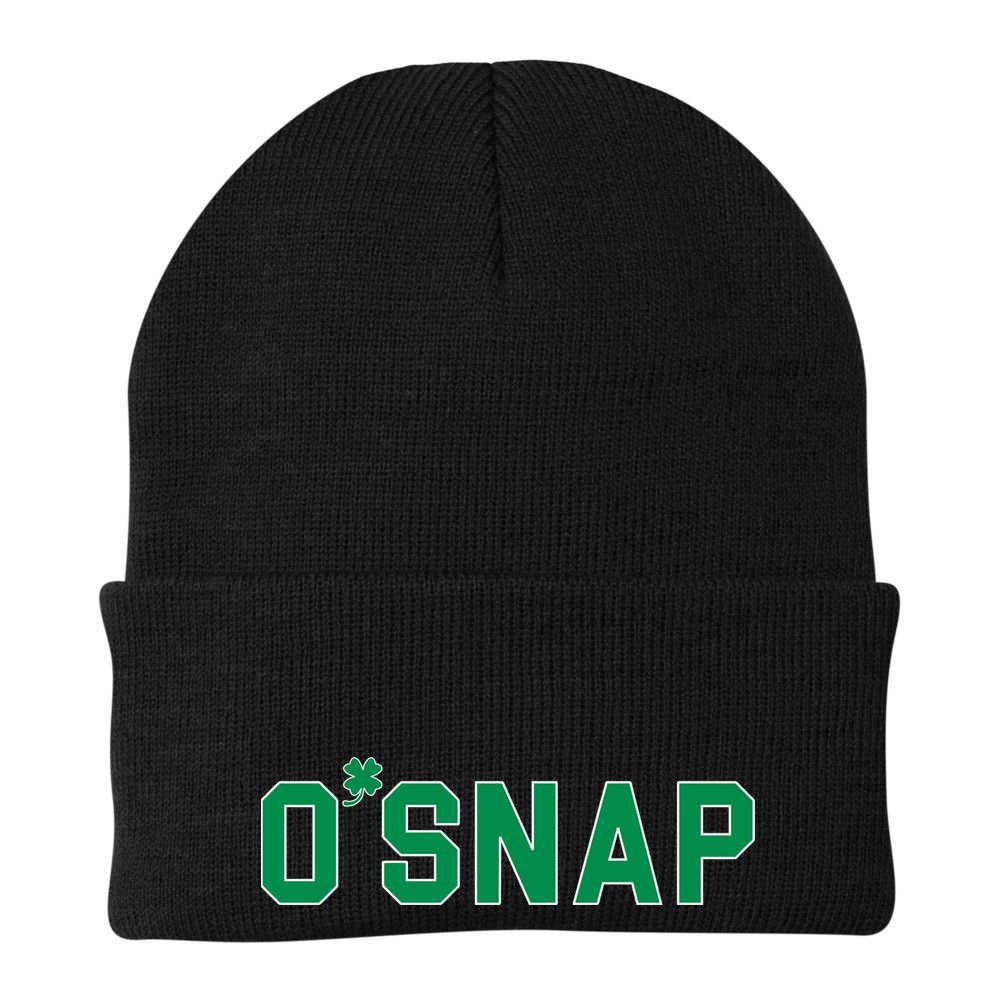 O'Snap Irish St. Patrick's Day Clover Beanie