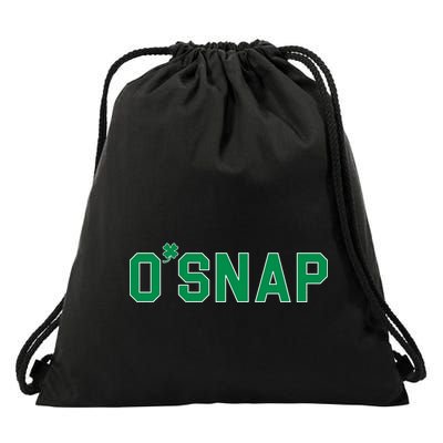 O'Snap Irish St. Patrick's Day Clover Drawstring Bag