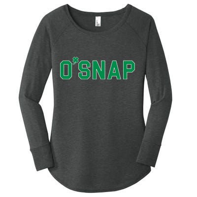 O'Snap Irish St. Patrick's Day Clover Women's Perfect Tri Tunic Long Sleeve Shirt