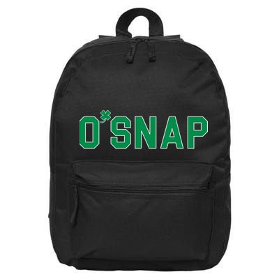 O'Snap Irish St. Patrick's Day Clover 16 in Basic Backpack