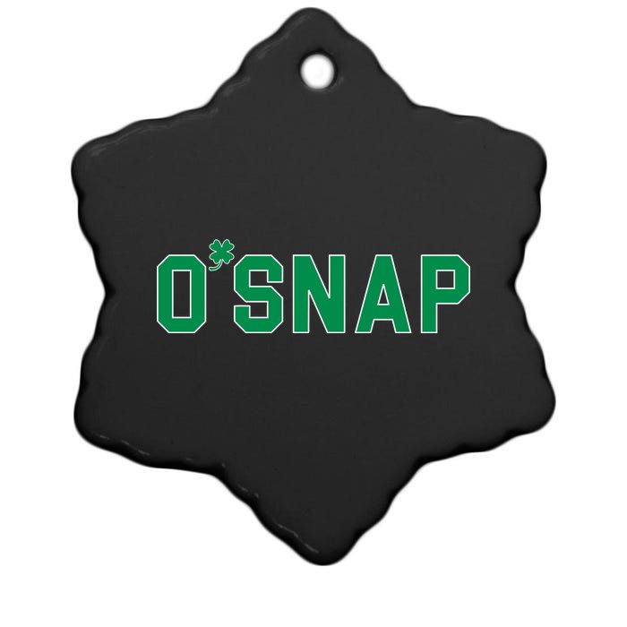 O'Snap Irish St. Patrick's Day Clover Ceramic Star Ornament