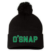 O'Snap Irish St. Patrick's Day Clover Pom Pom 12in Knit Beanie