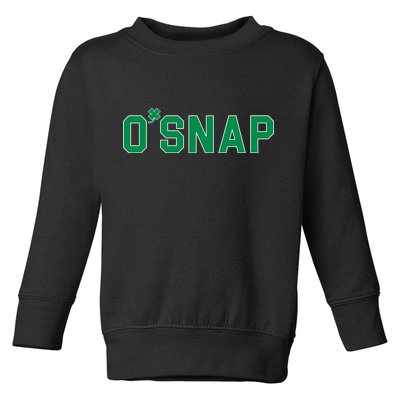 O'Snap Irish St. Patrick's Day Clover Toddler Sweatshirt